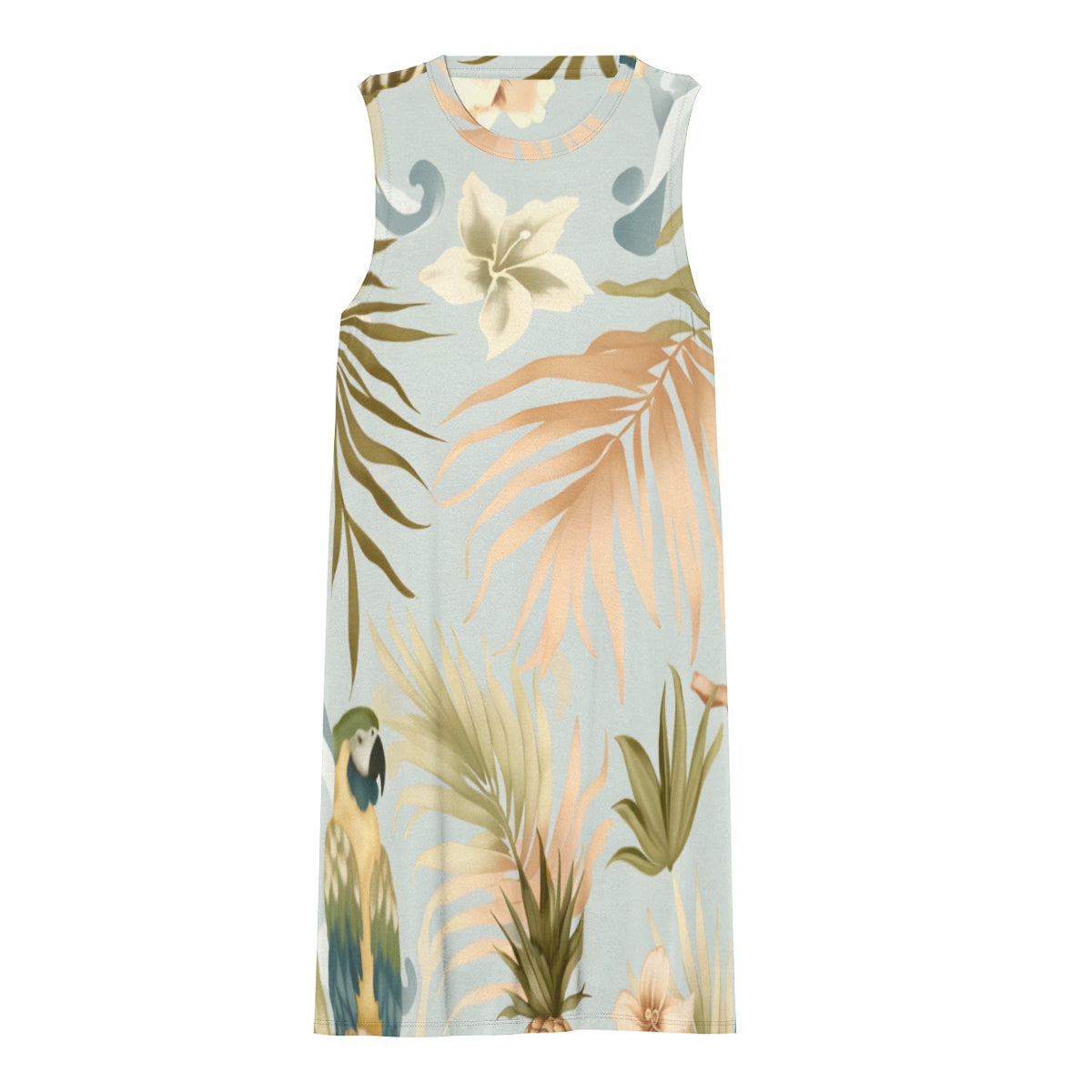 Minimalistic Floral Women's Casual Dress | Polyester