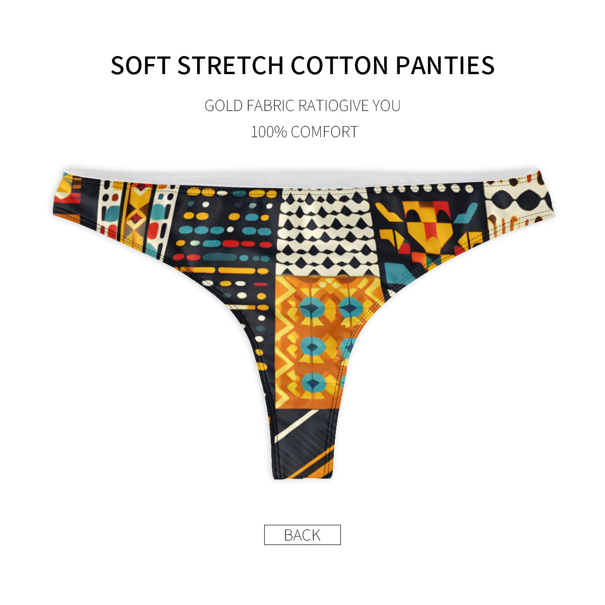 African Motifs Design Women Thong