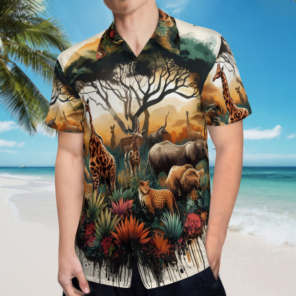 Animal Kingdom Short Sleeves Men's Shirt