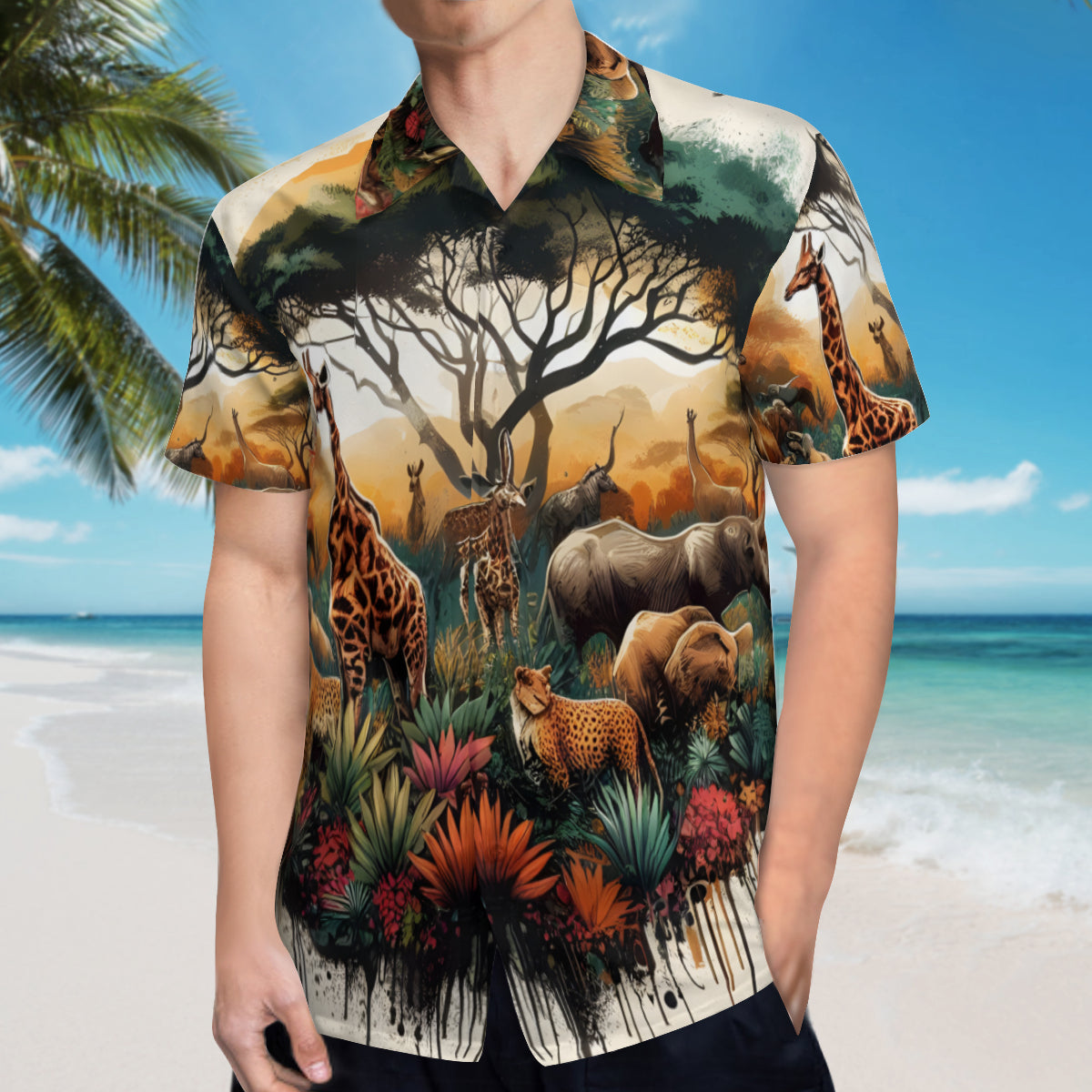 Animal Kingdom Short Sleeves Men's Shirt