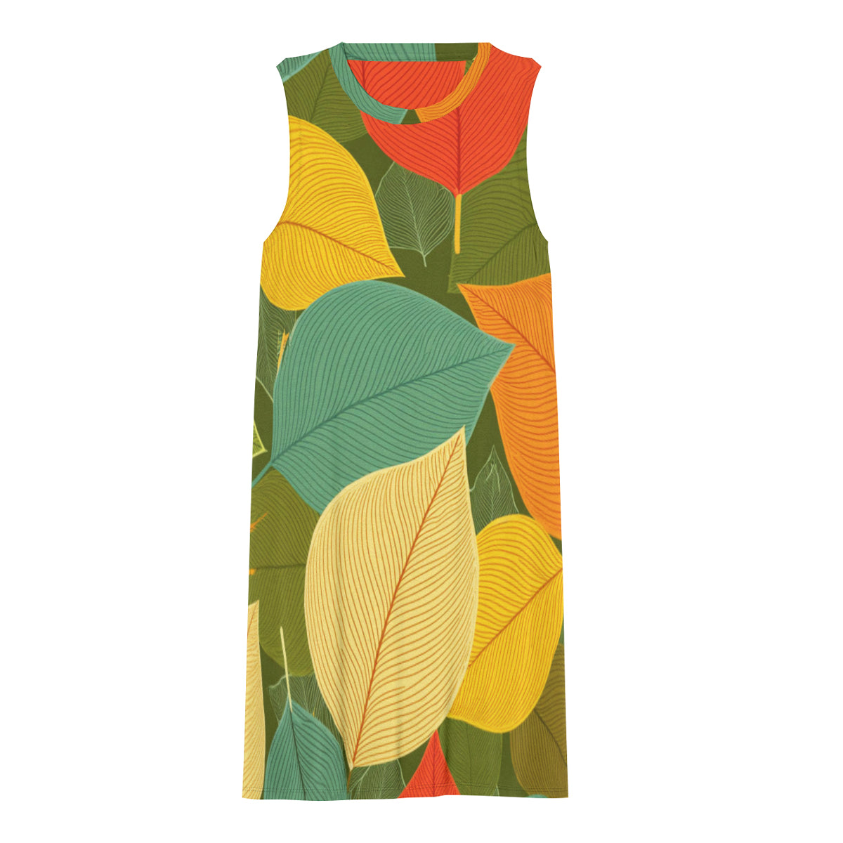 Autumn Floral Women's Casual Dress | Polyester