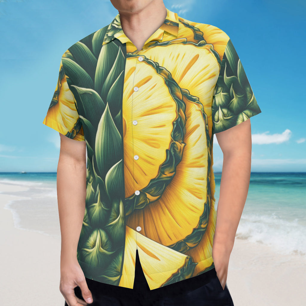 Pineapple Short Sleeves Men's Shirt