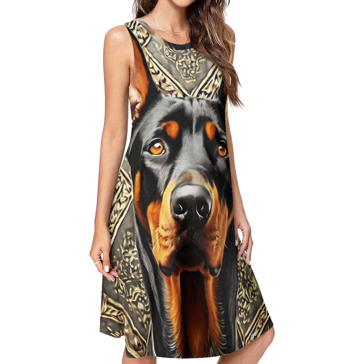 Doberman Women's Casual Dress | Polyester