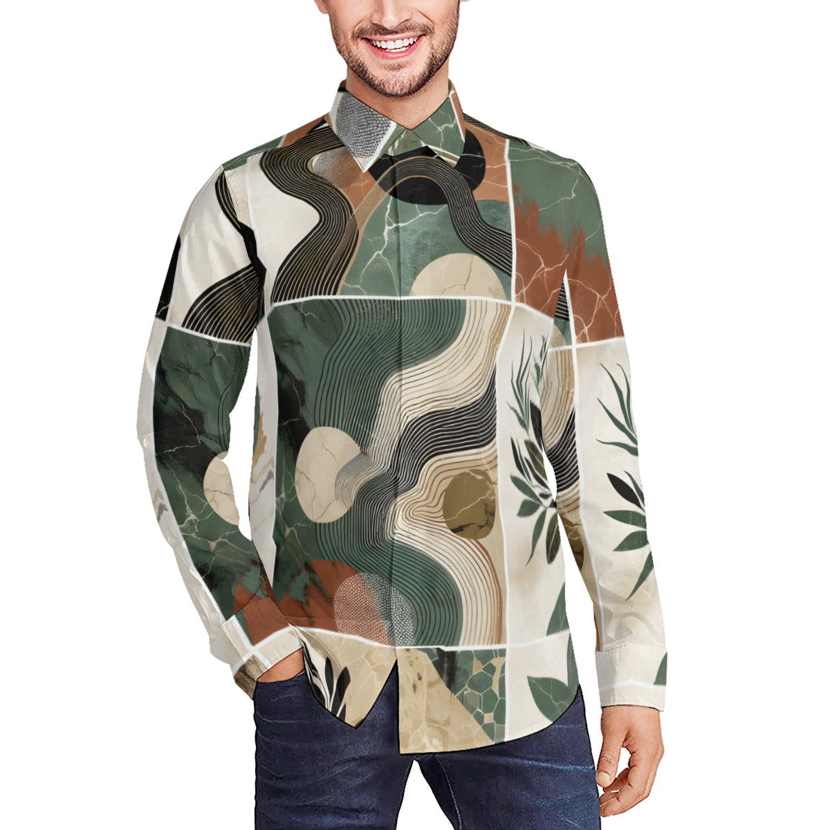Strawberries Long Sleeves Men's Shirt