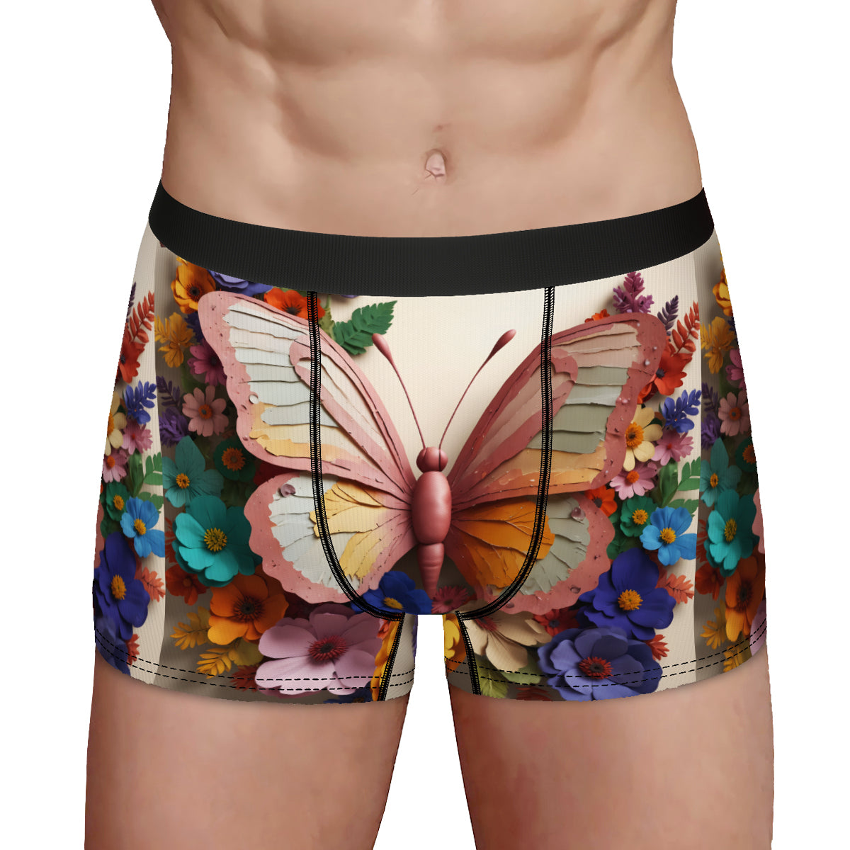 Butterfly Men's Underwear (Multi-Faceted Design)
