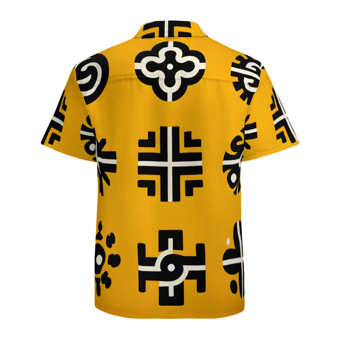 African Pattern Short Sleeves Men's Shirt