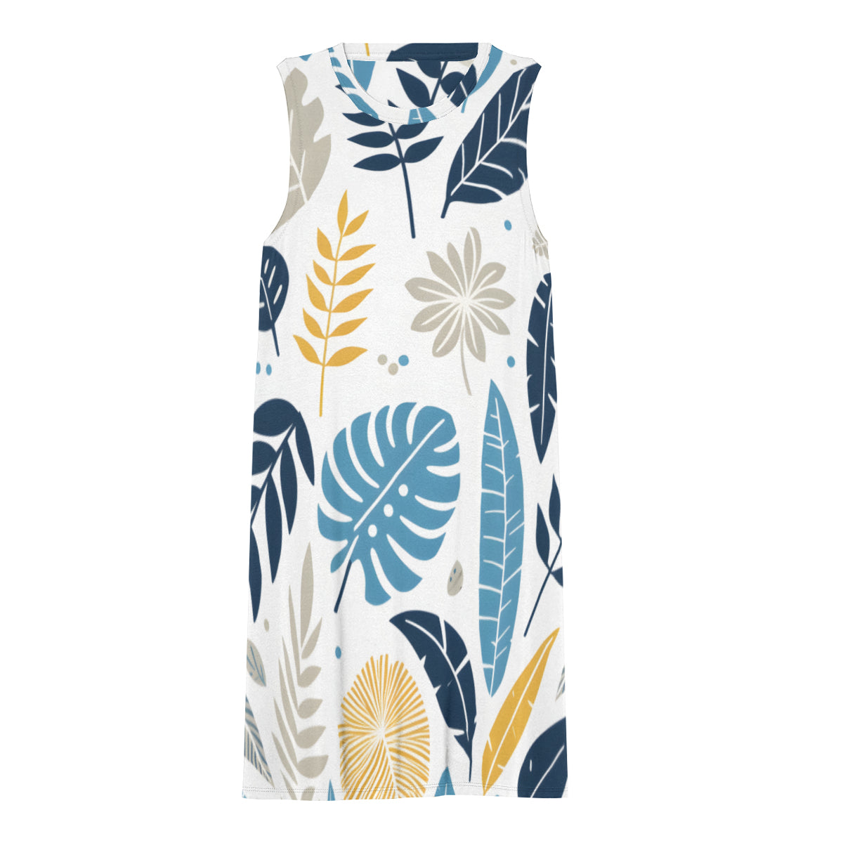 Minimal Floral Print Women's Casual Dress | Polyester