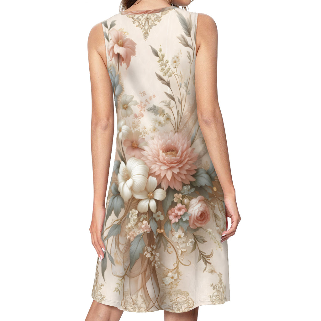 Floral Women's Casual Dress | Polyester
