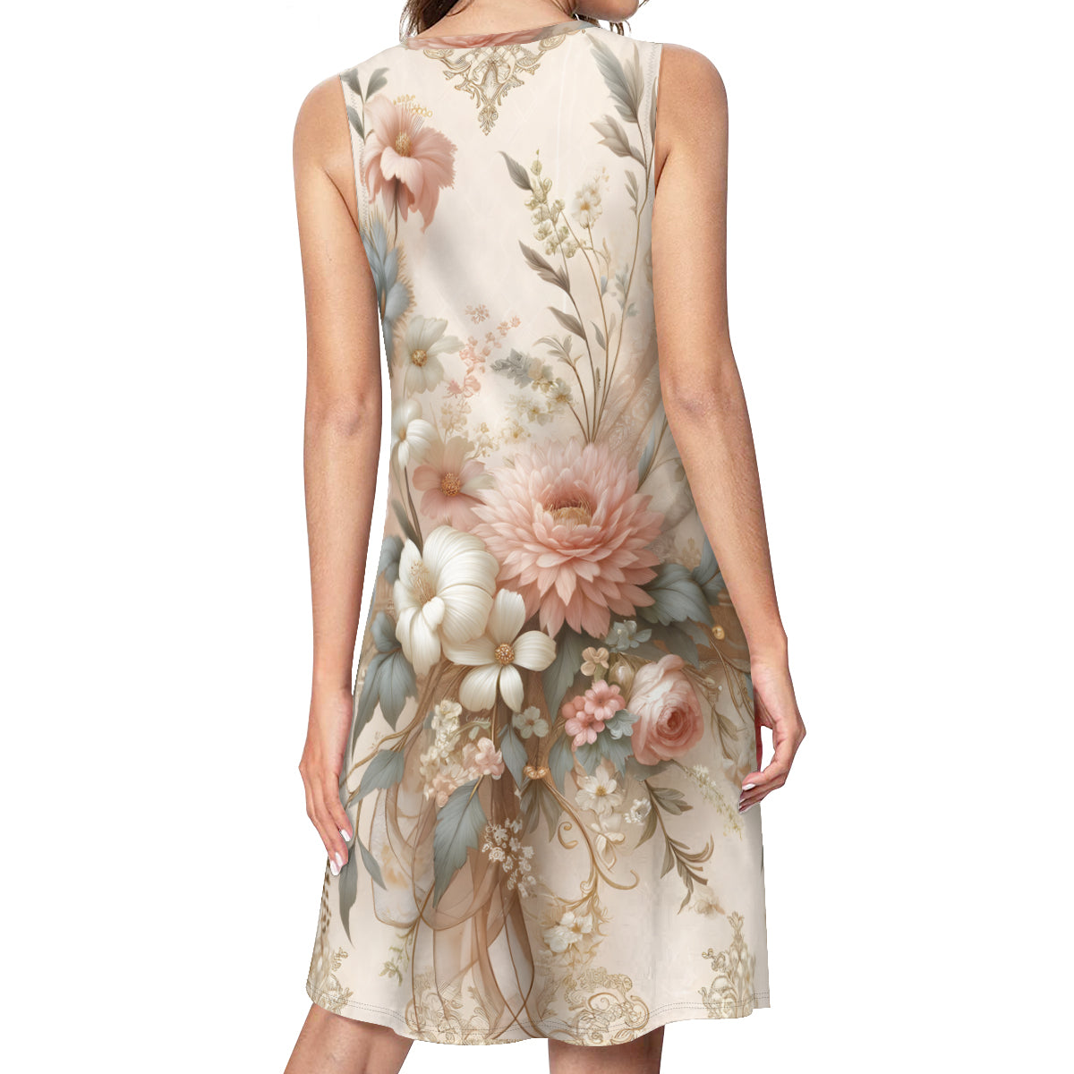 Floral Women's Casual Dress | Polyester