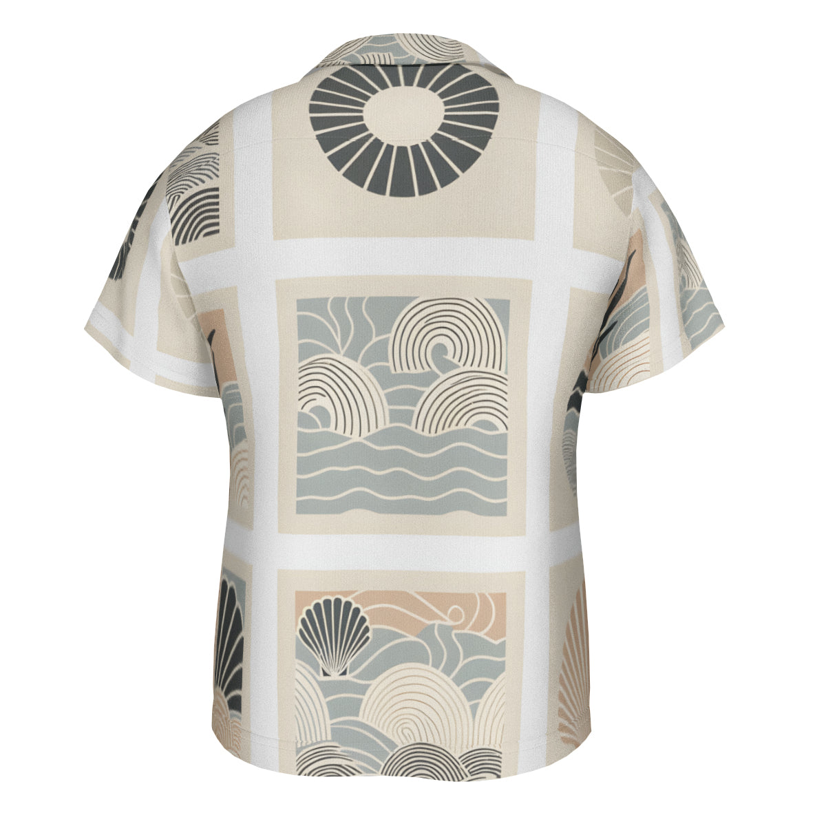 Tropical Minimalistic Short Sleeves Men's Shirt