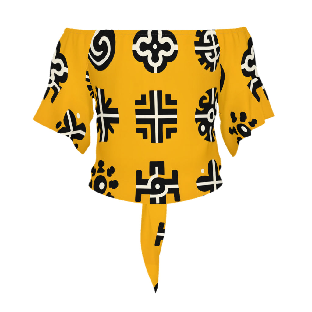 African Motifs Design Women Casual Dress