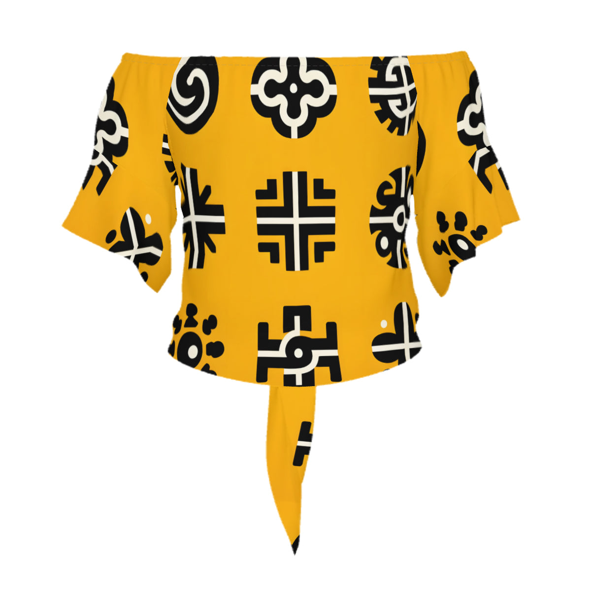 African Motifs Design Women Casual Dress