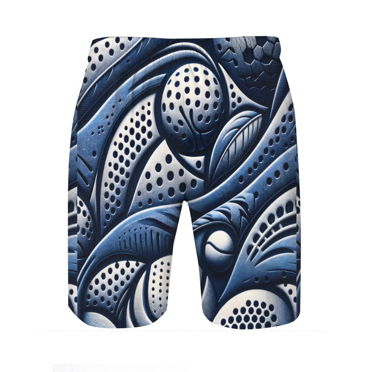 Abstract Denim Men's Beach Shorts (Not Mesh Lined) | Polyester