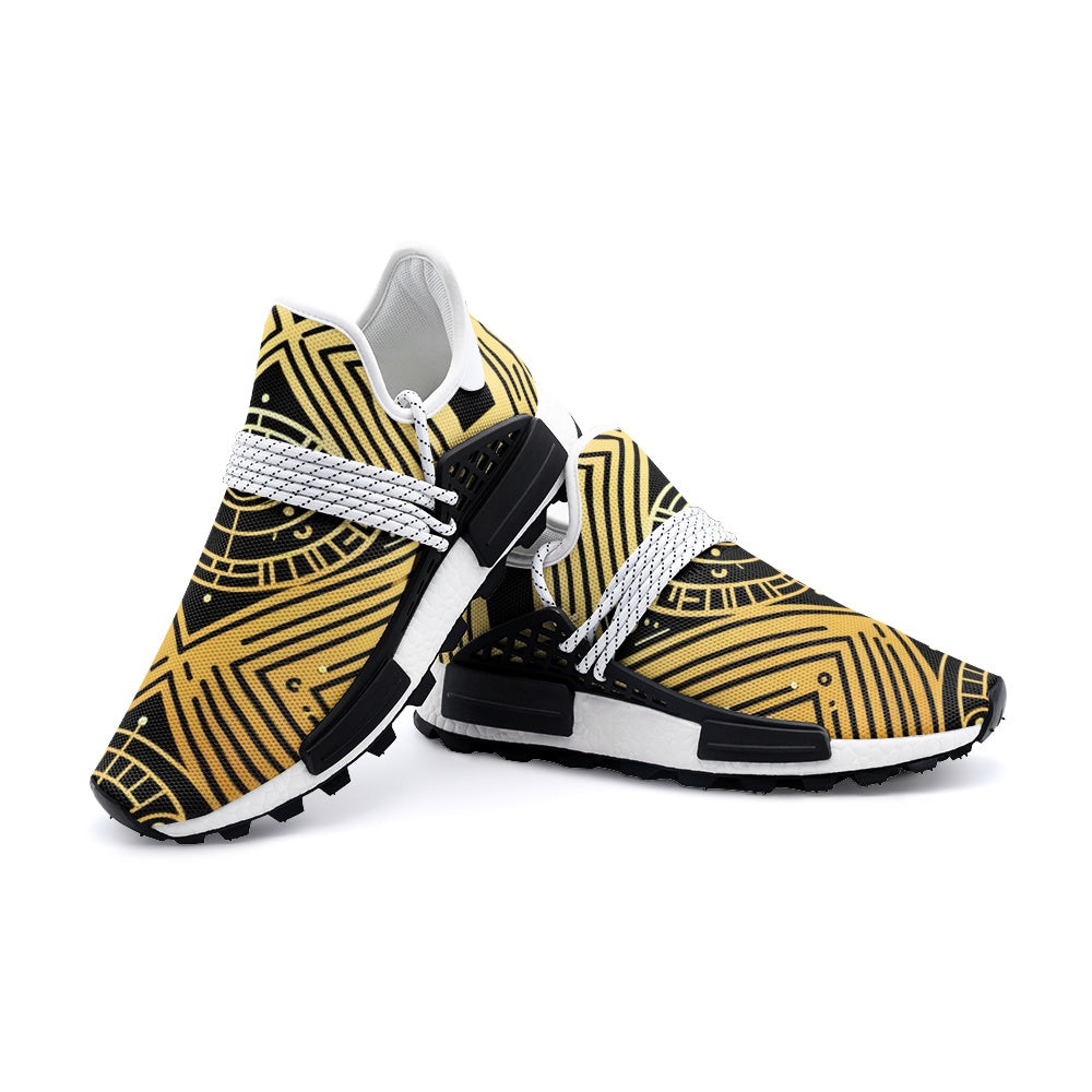 Black and Gold Unisex Lightweight Sneaker S-1