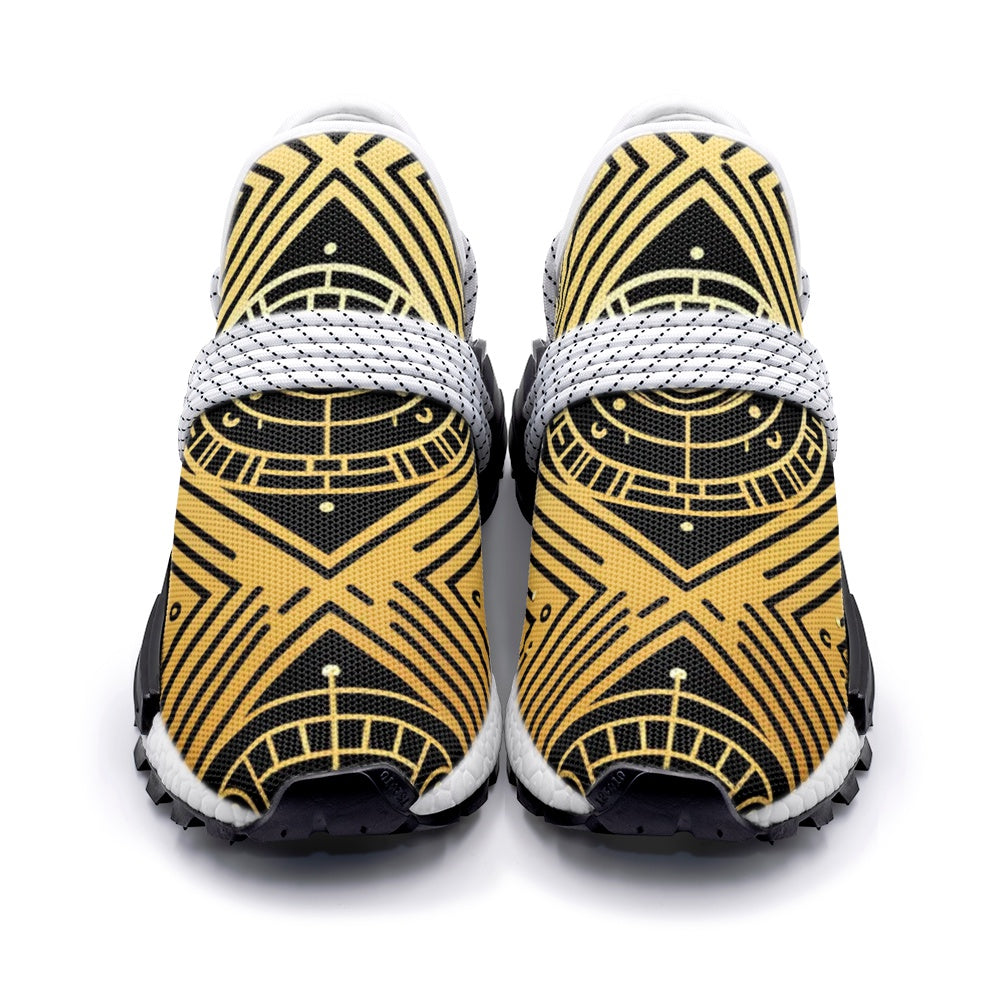 Black and Gold Unisex Lightweight Sneaker S-1