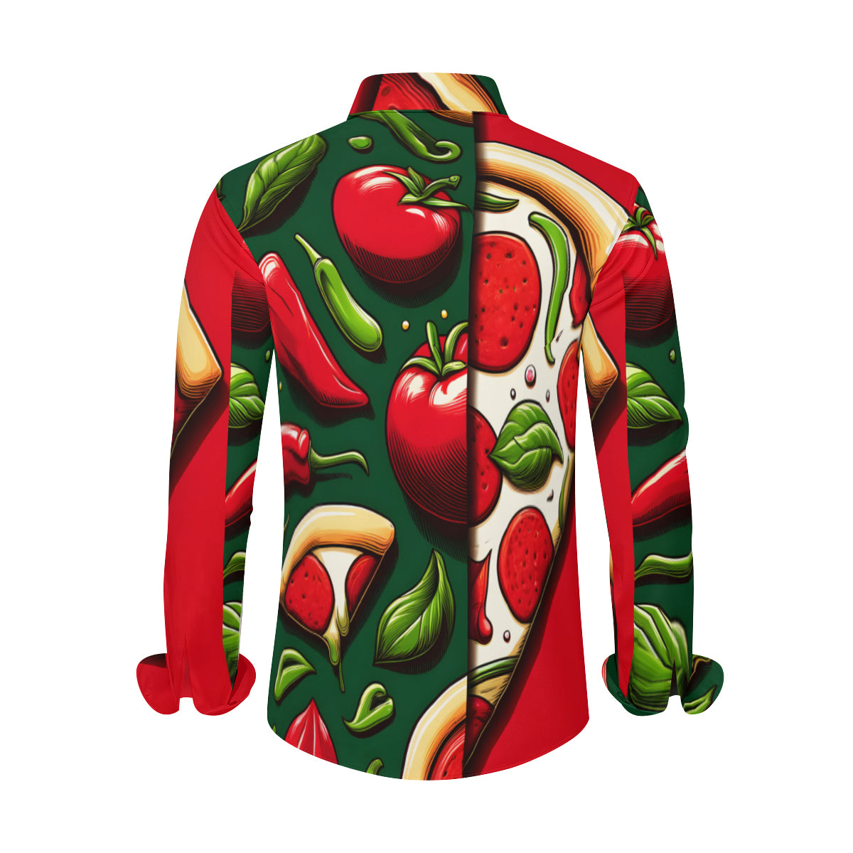 Pizza Long  Sleeves Men's Shirt