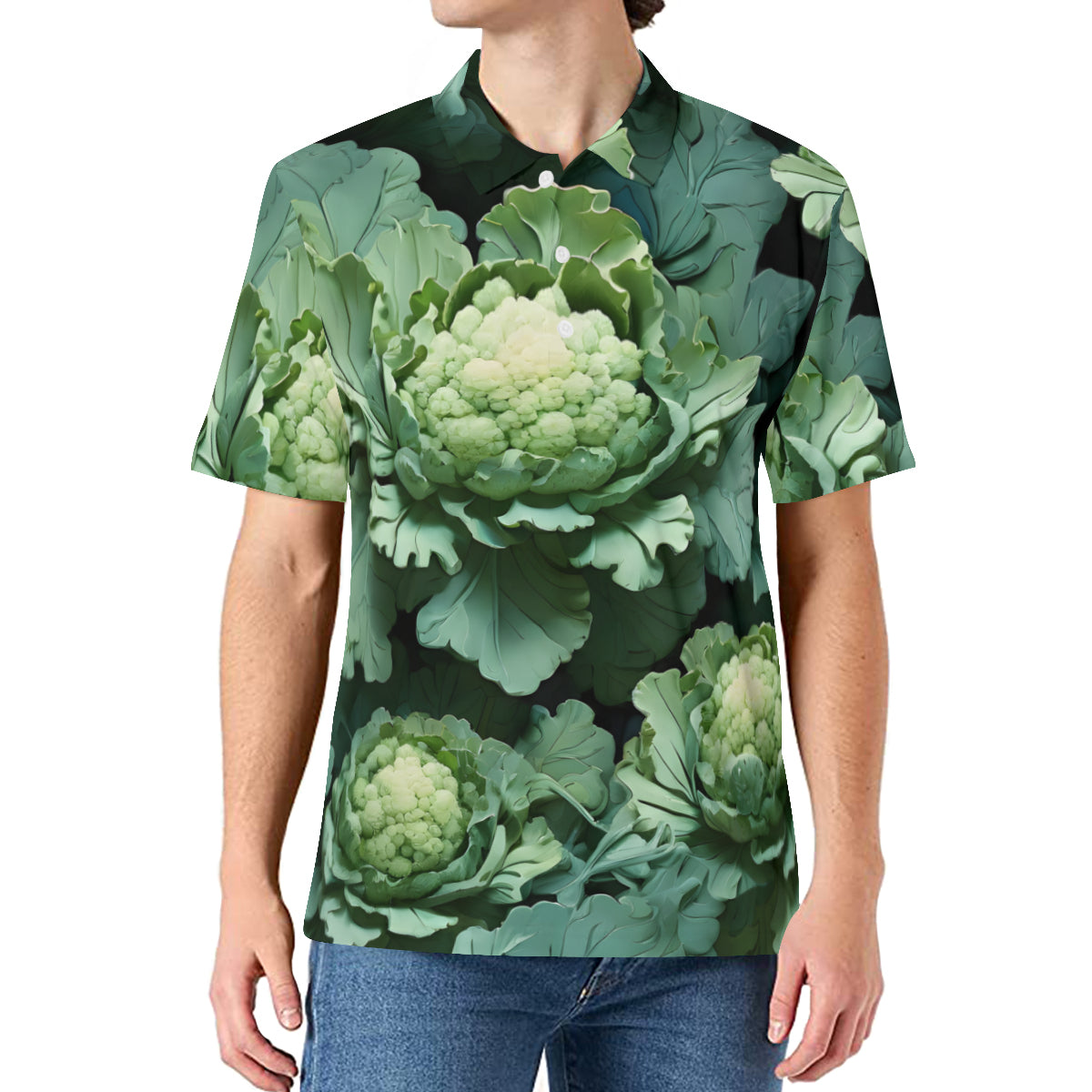 Brocoli Men's Premium European Size POLO Shirt | 95% Polyester+5% Spandex