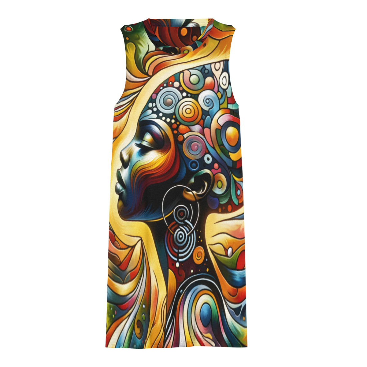 Afro Art Women's Casual Dress | Polyester
