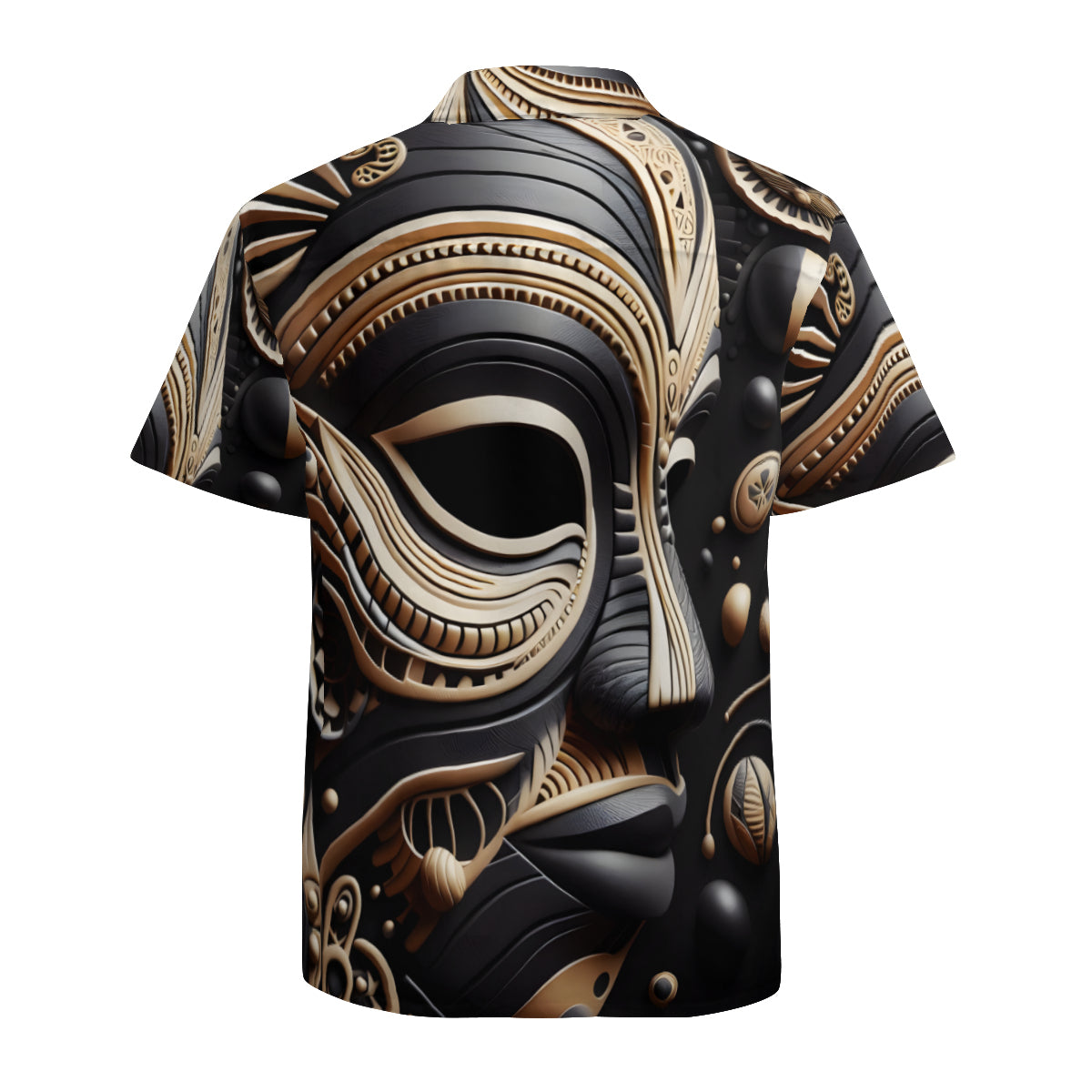 African Mask Art Short Sleeves Men's Shirt