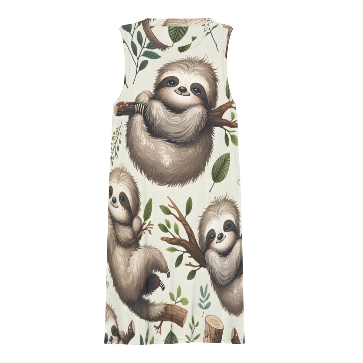 Sloth Women's Casual Dress | Polyester