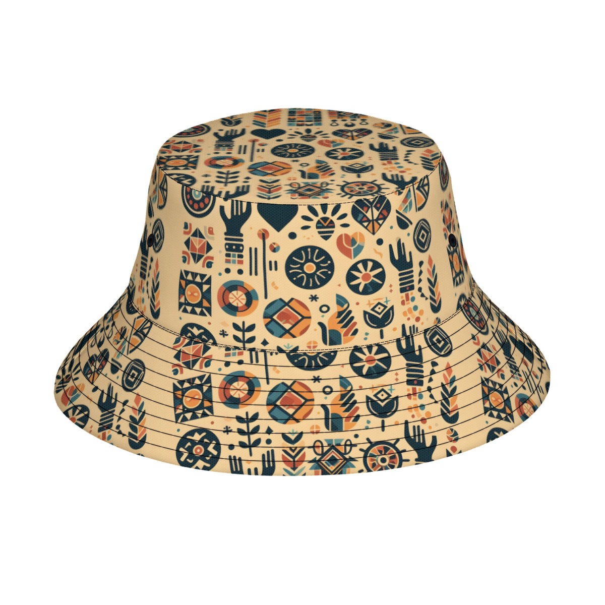 Abstract African Double-Sided Unisex Polyester Bucket Hat