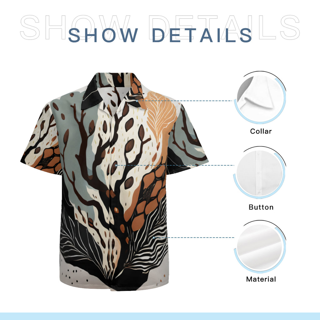 Abstract Tree Short Sleeves Men's Shirt