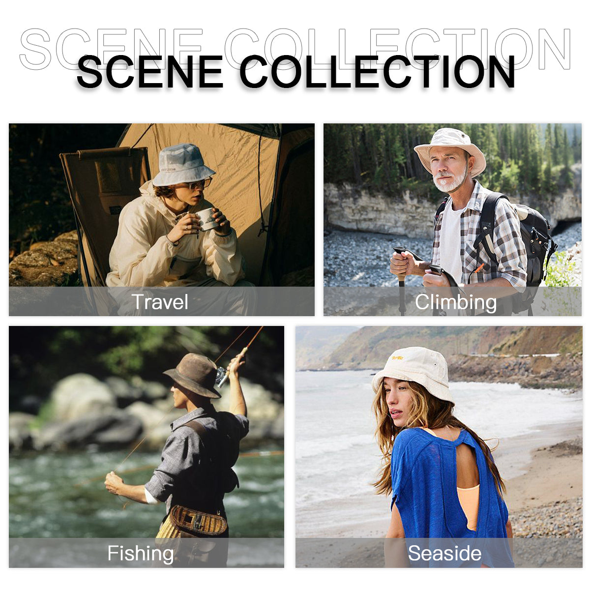 Tiger Double-Sided Unisex Polyester Bucket Hat