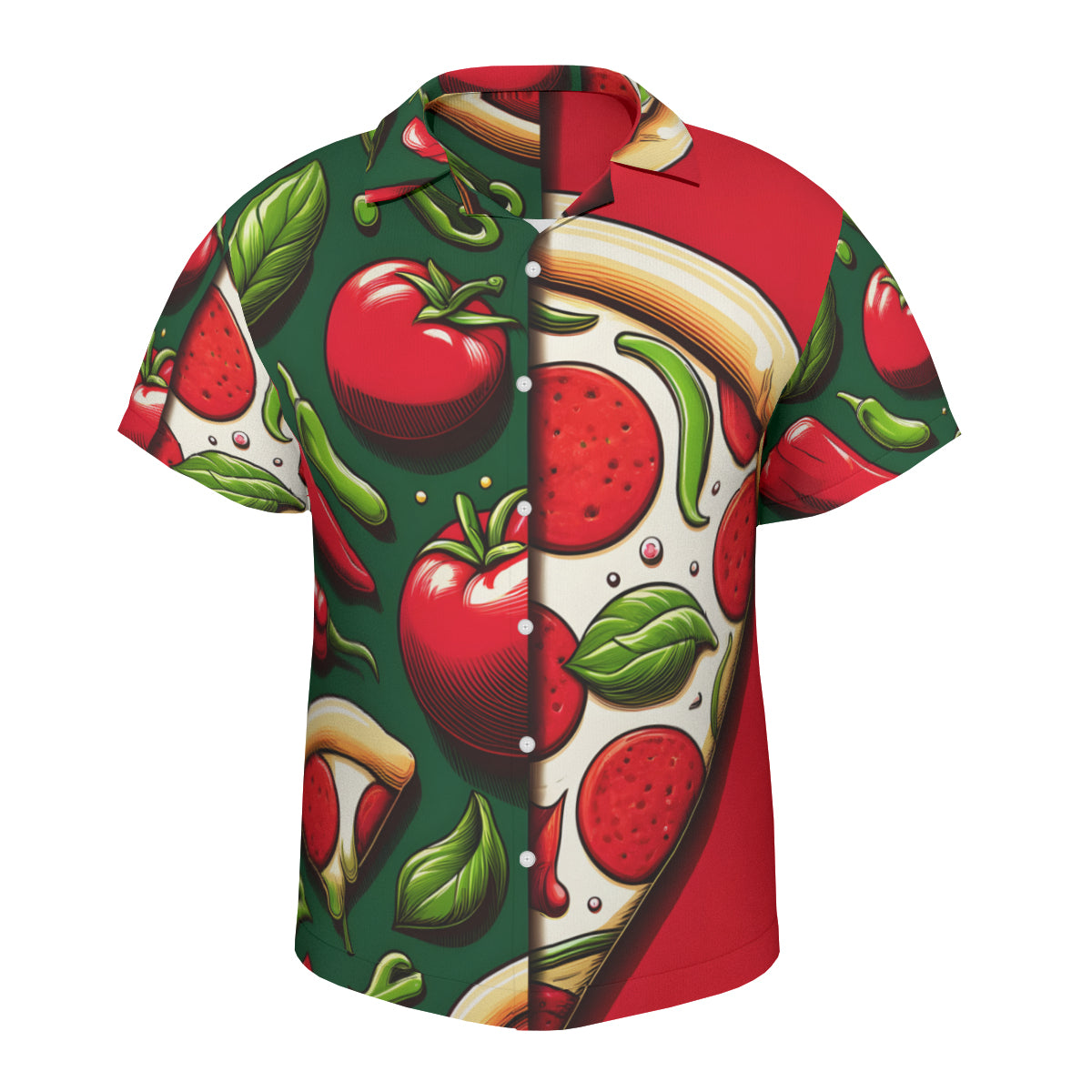 Pizza Short Sleeves Men's Shirt