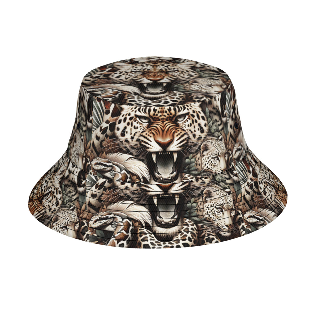 Tiger Double-Sided Unisex Polyester Bucket Hat