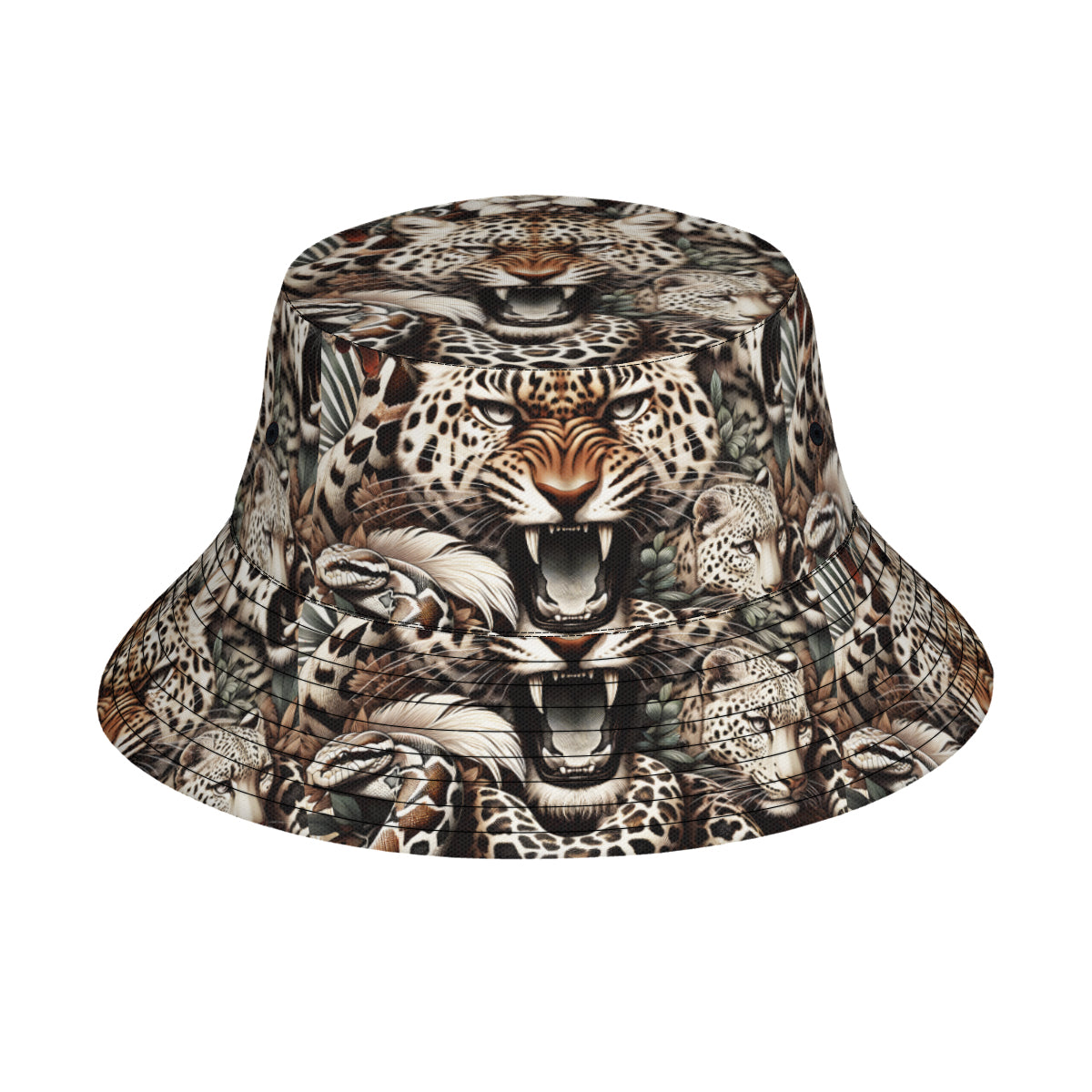 Tiger Double-Sided Unisex Polyester Bucket Hat