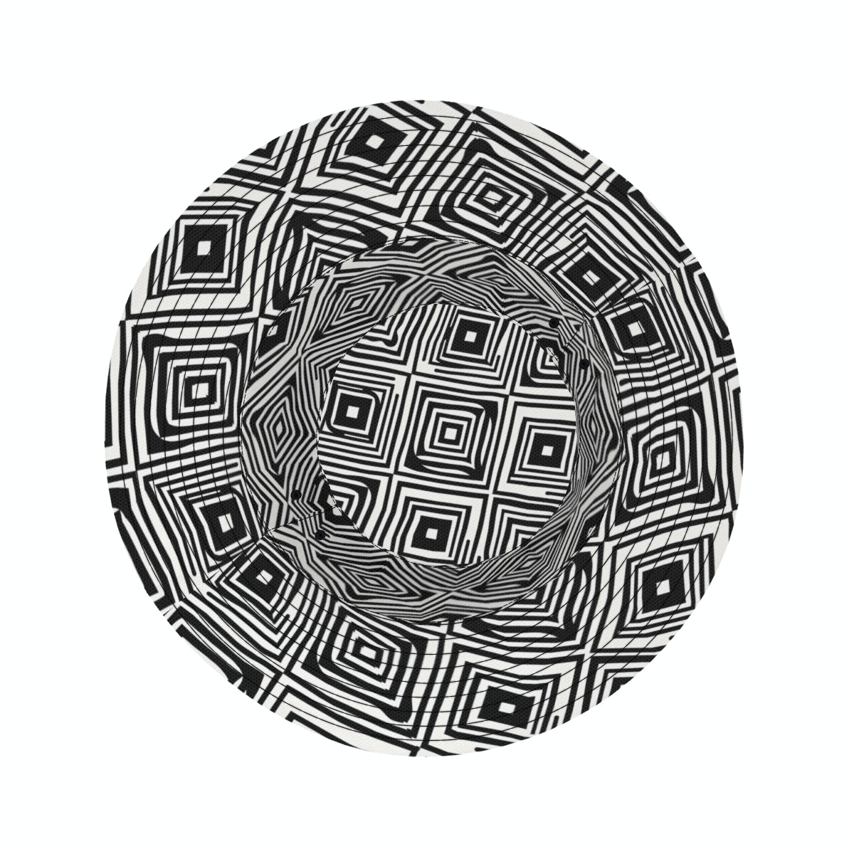 Black And White Double-Sided Unisex Polyester Bucket Hat
