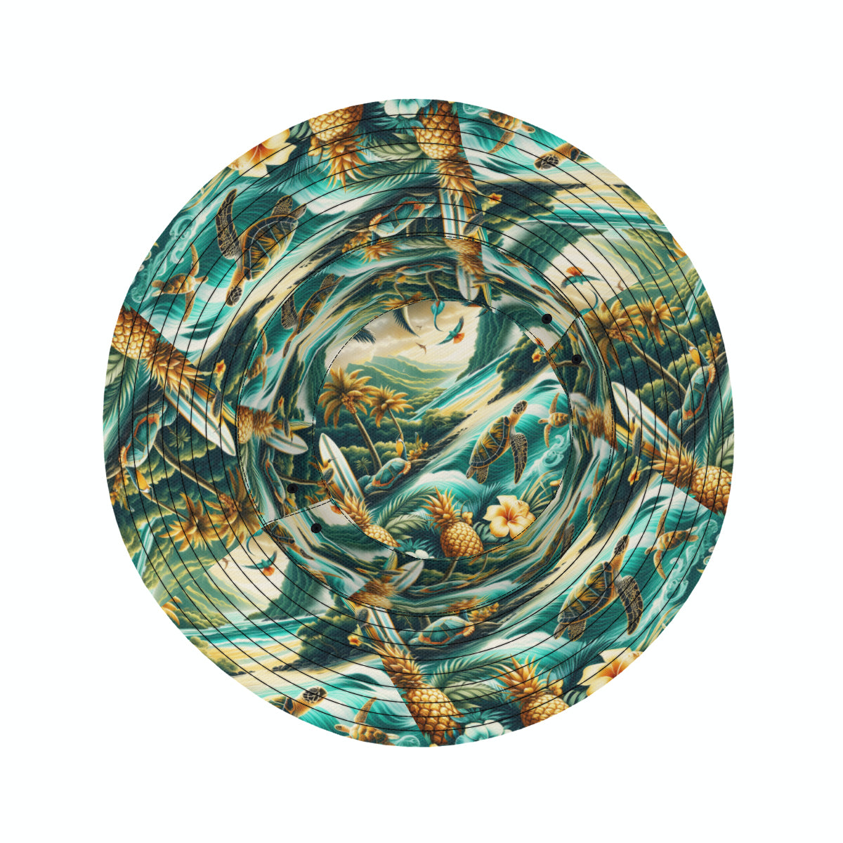 Sea World Double-Sided Unisex Polyester Bucket Hat