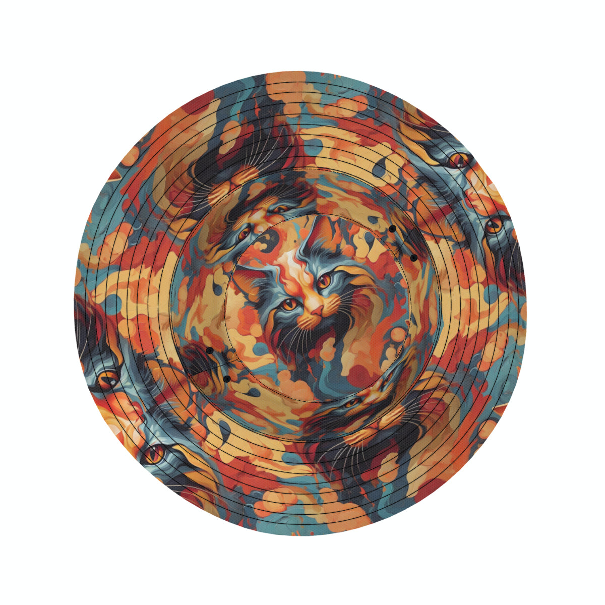 Cat Lovers Double-Sided Unisex Polyester Bucket Hat