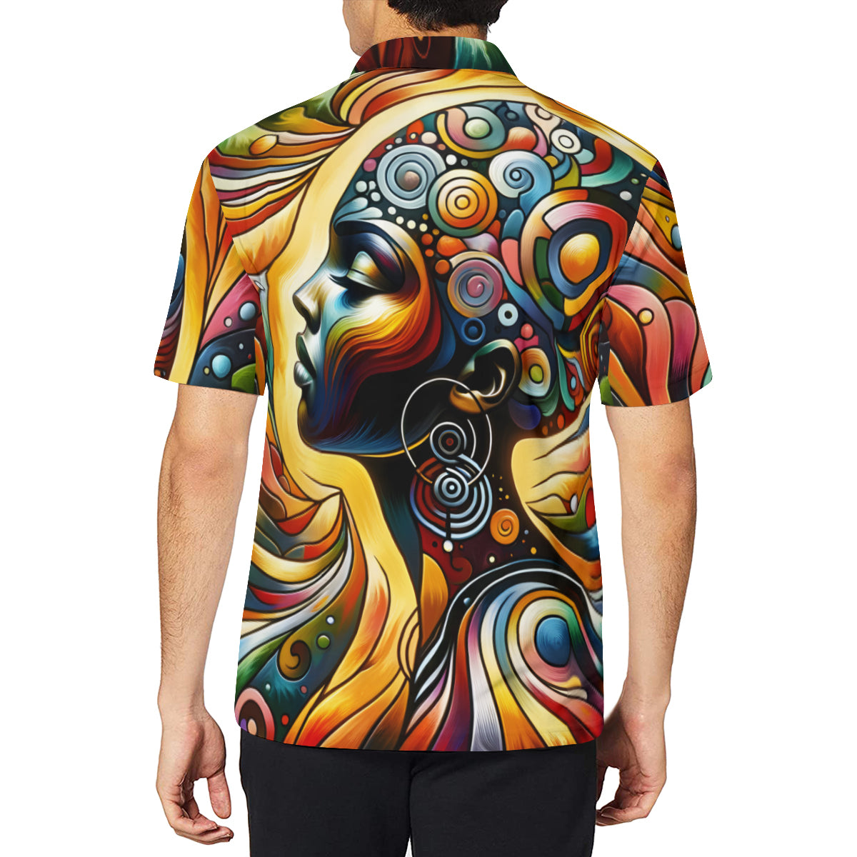 Afrocentric Men's Premium European Size POLO Shirt | 95% Polyester+5% Spandex