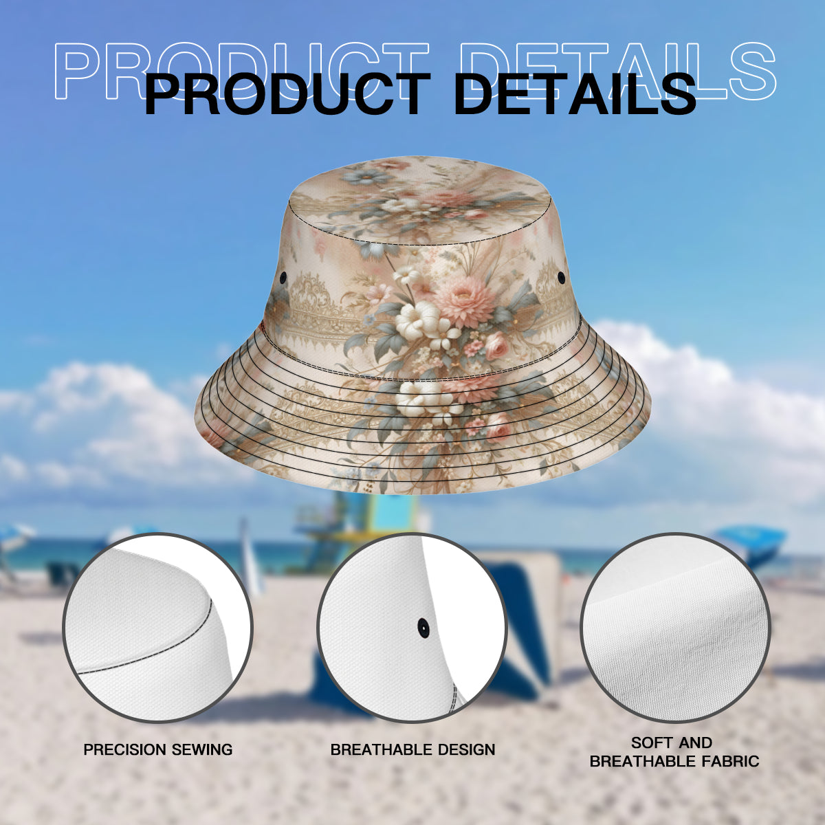 Abstract Minimal Double-Sided Unisex Polyester Bucket Hat