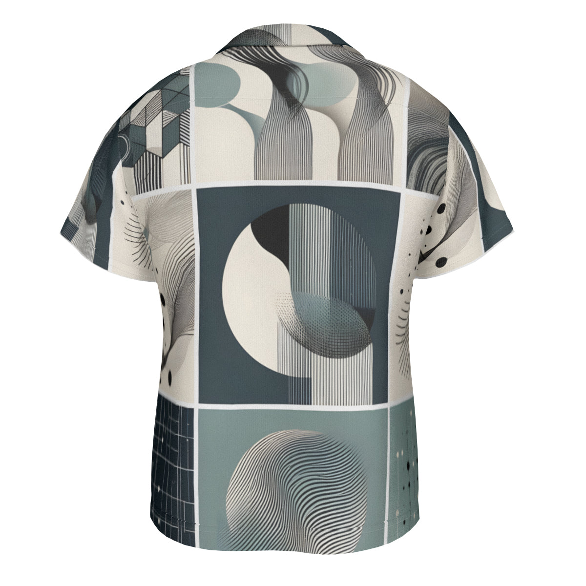 Abstract Shapes Short Sleeves Men's Shirt