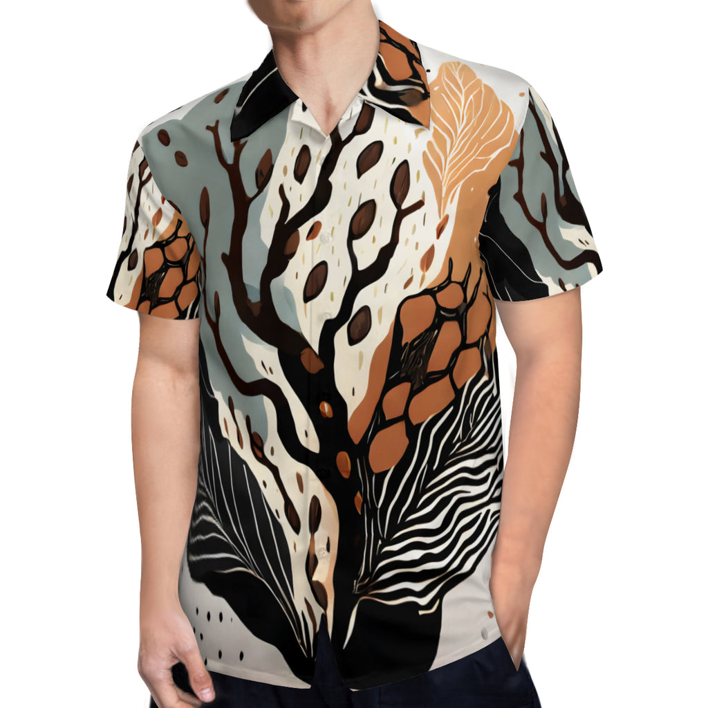 Abstract Tree Short Sleeves Men's Shirt