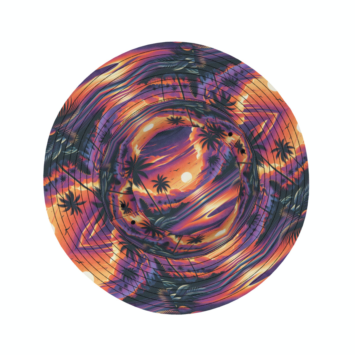 Sunset Double-Sided Unisex Polyester Bucket Hat