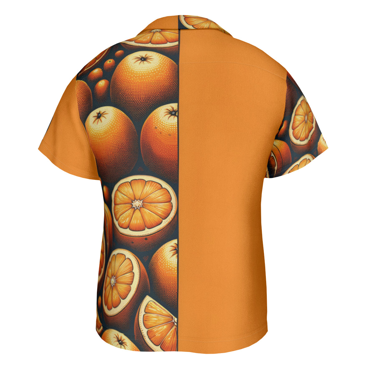 Orange Short Sleeves Men's Shirt