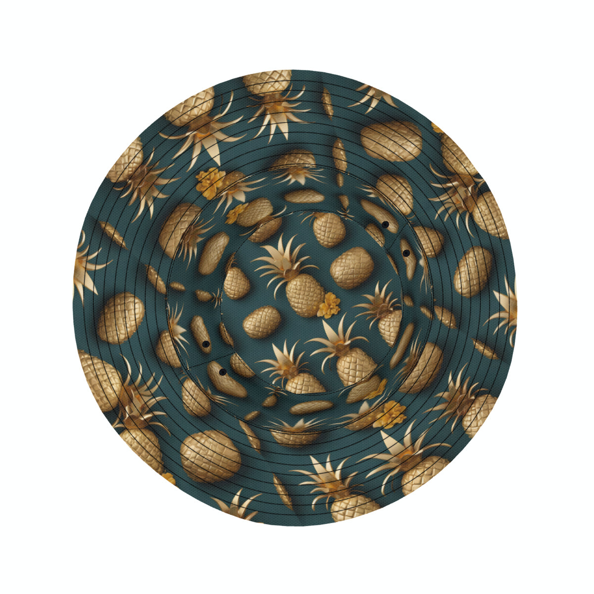 Pineapple Double-Sided Unisex Polyester Bucket Hat