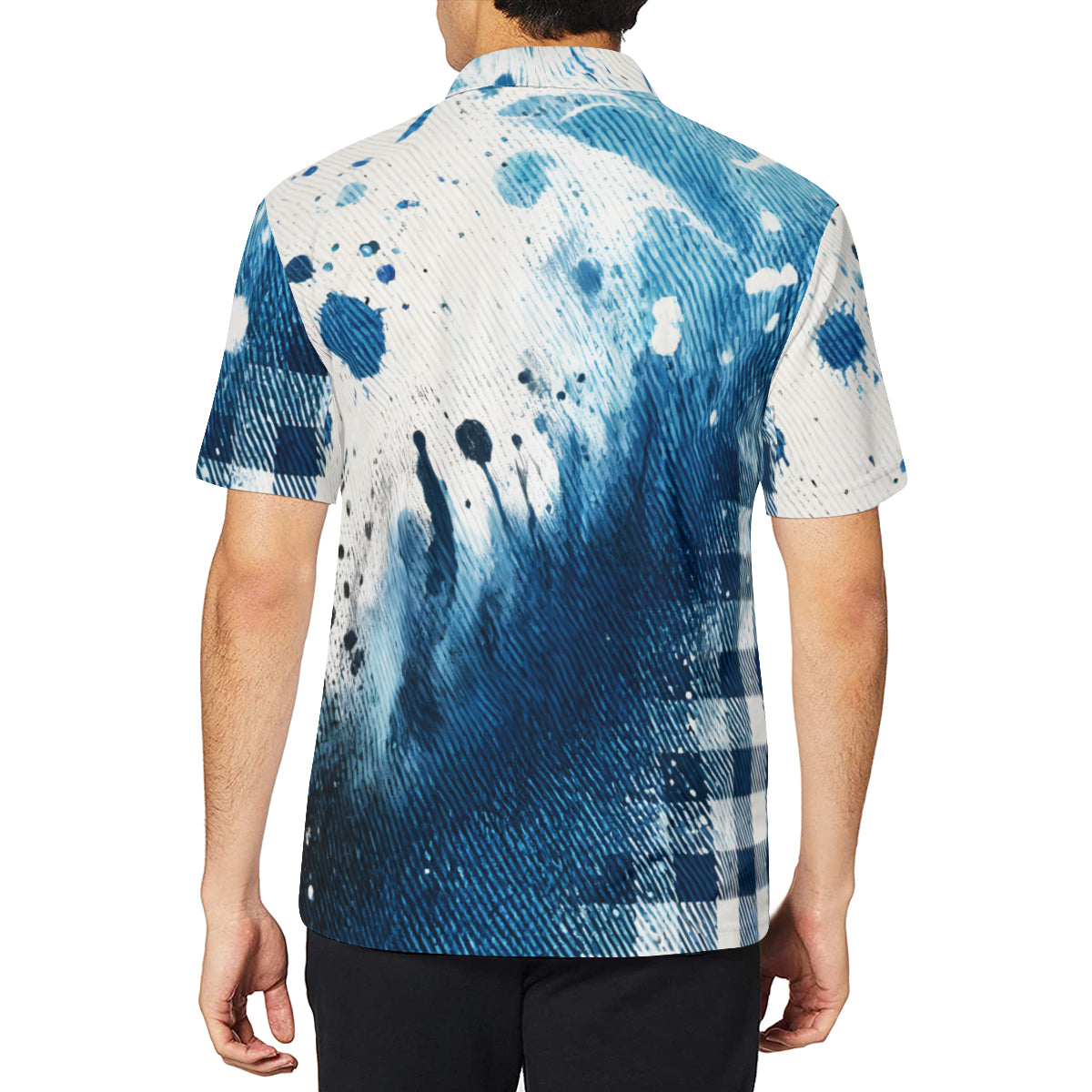 Denim Design Men's Premium European Size POLO Shirt | 95% Polyester+5% Spandex