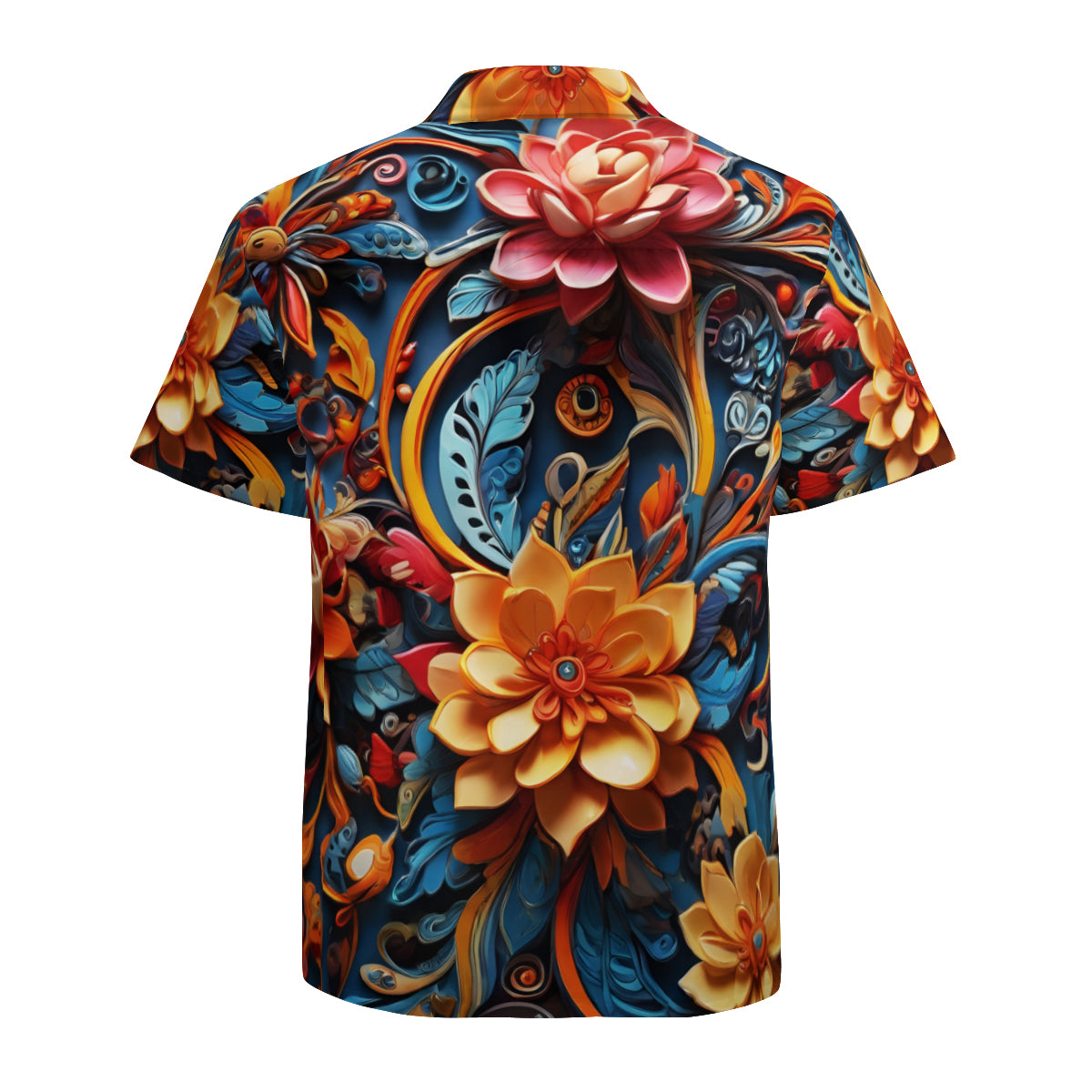 Floral Short Sleeves Men's Shirt