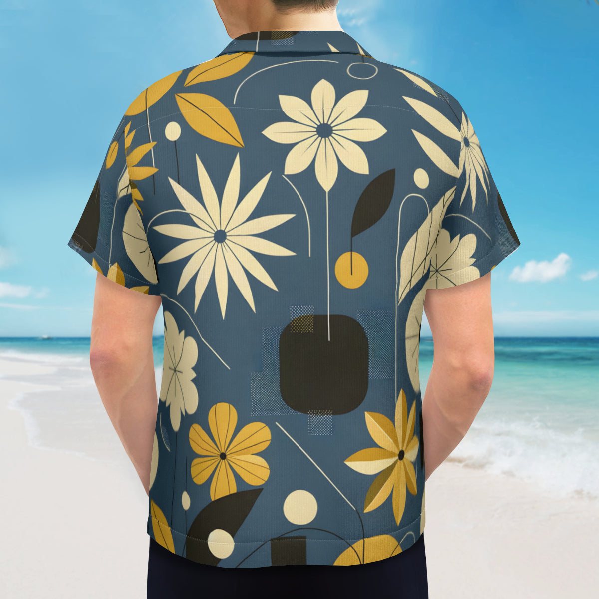 Floral Short Sleeves Men's Shirt