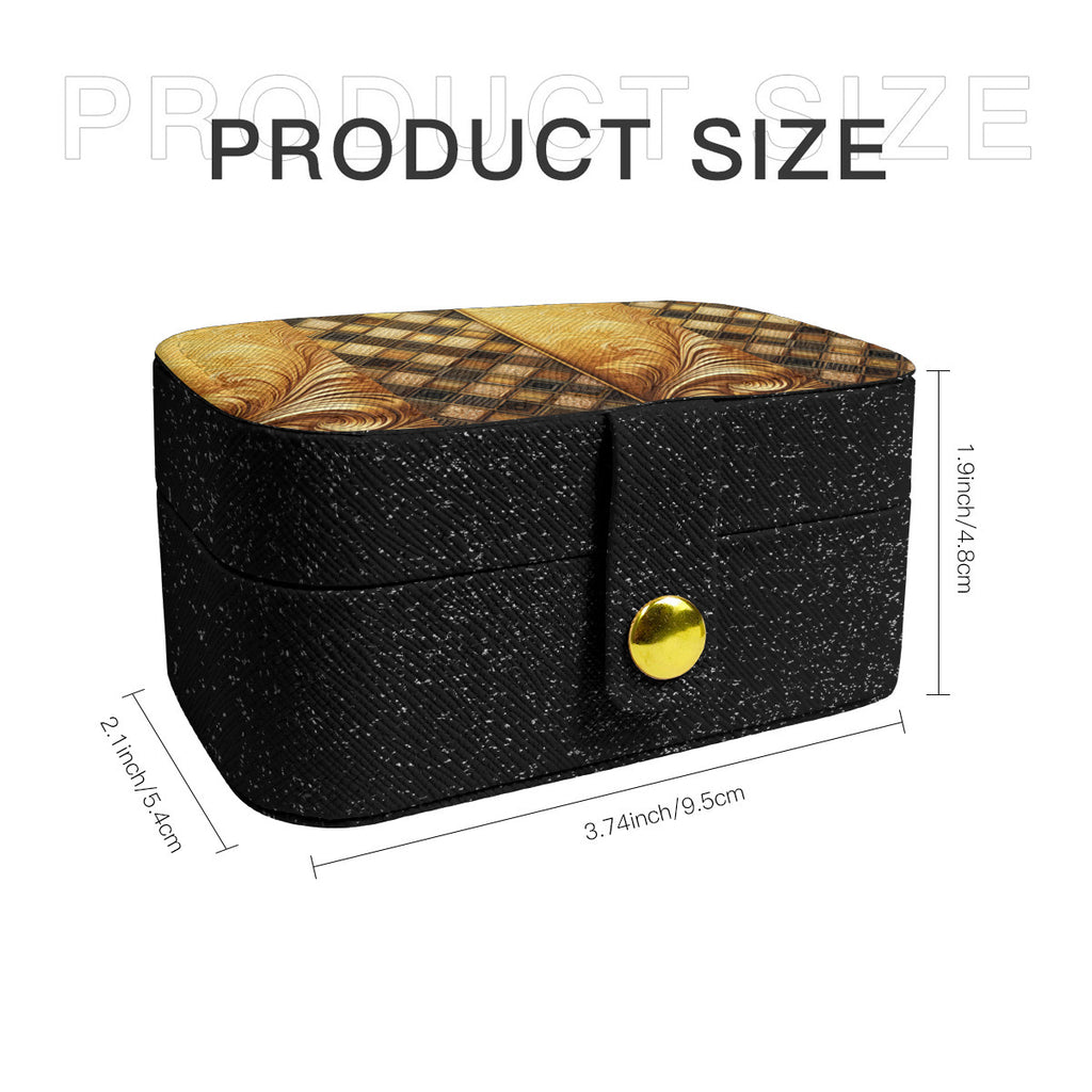 Golden Style Personalized Portable Jewelry Box