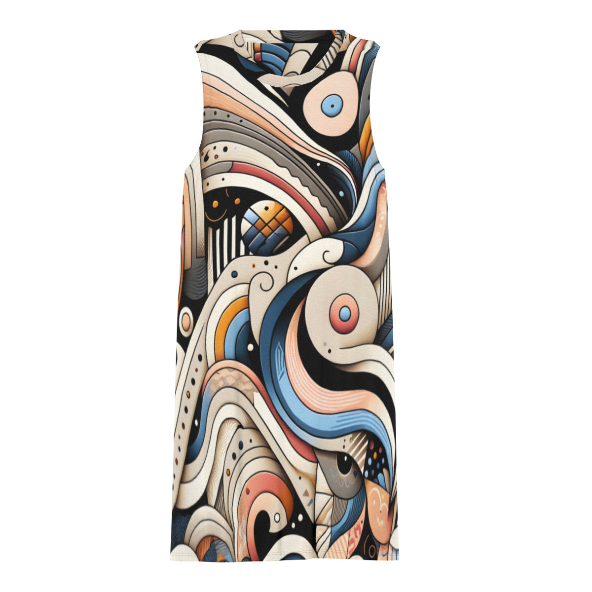 Abstract Pattern Women's Casual Dress | Polyester