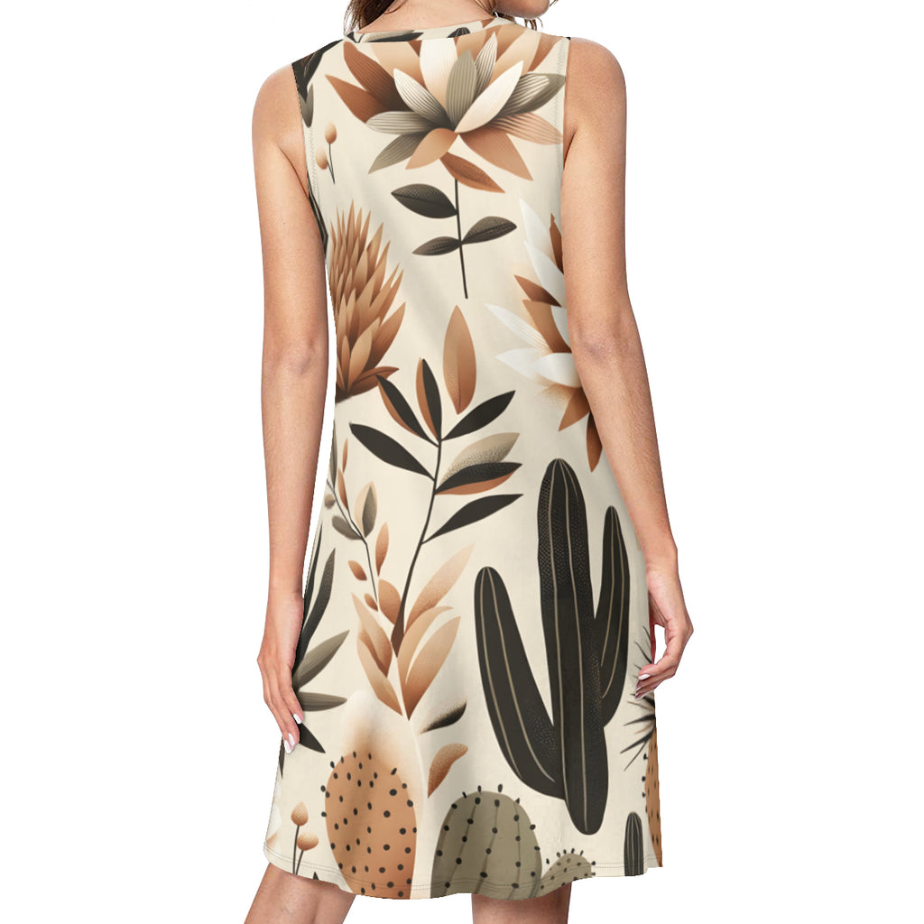 Floral Women's Casual Dress | Polyester
