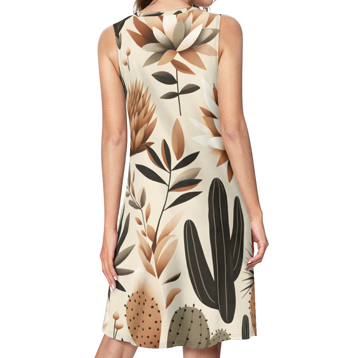 Floral Women's Casual Dress | Polyester
