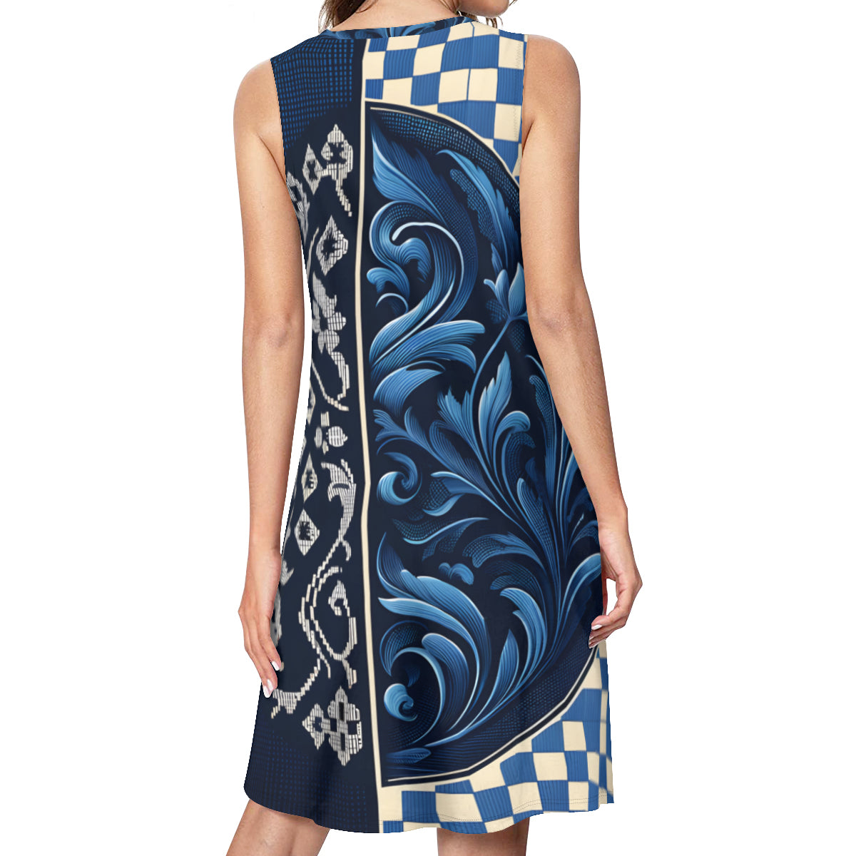Blue Women's Casual Dress | Polyester