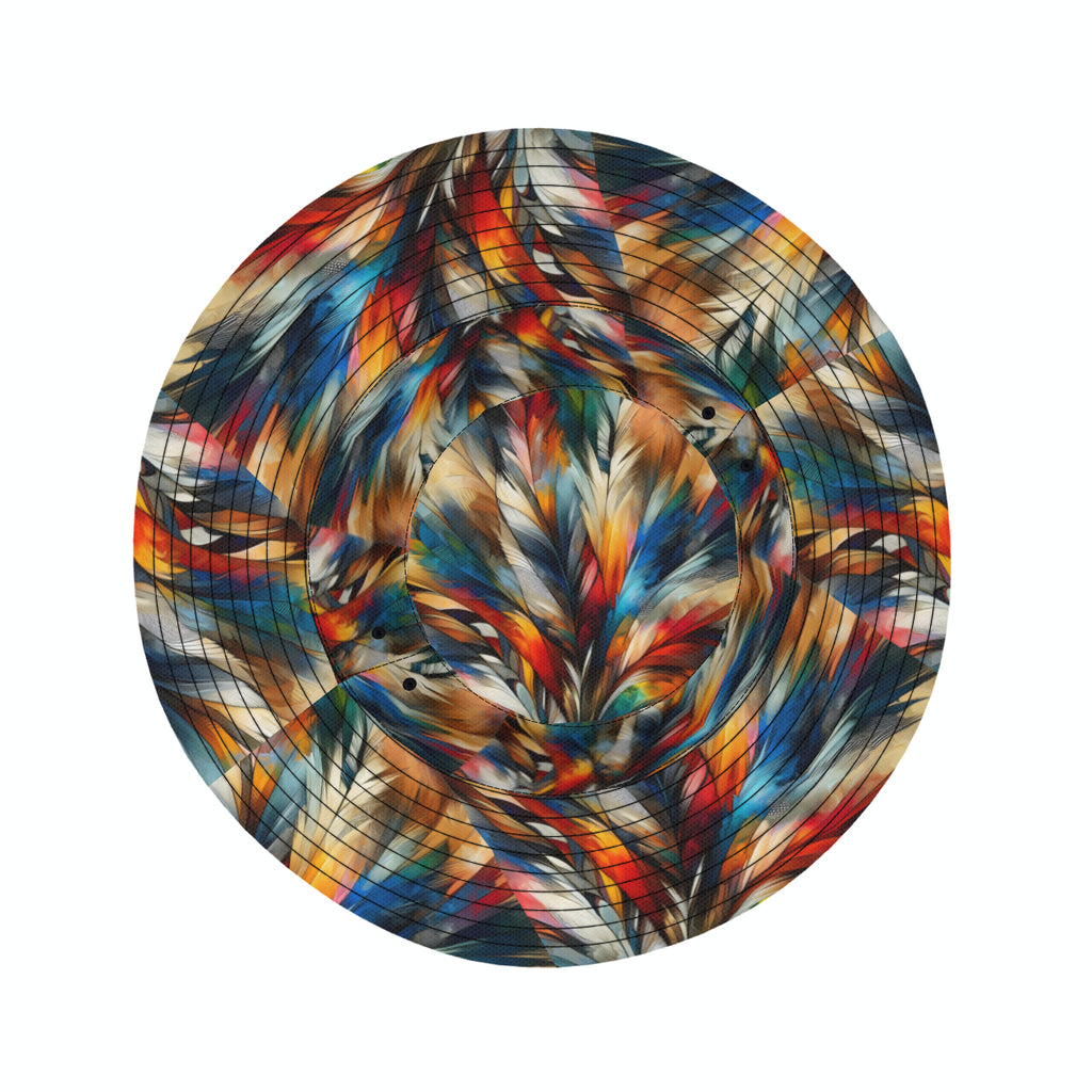Abstract Feathers Double-Sided Unisex Polyester Bucket Hat