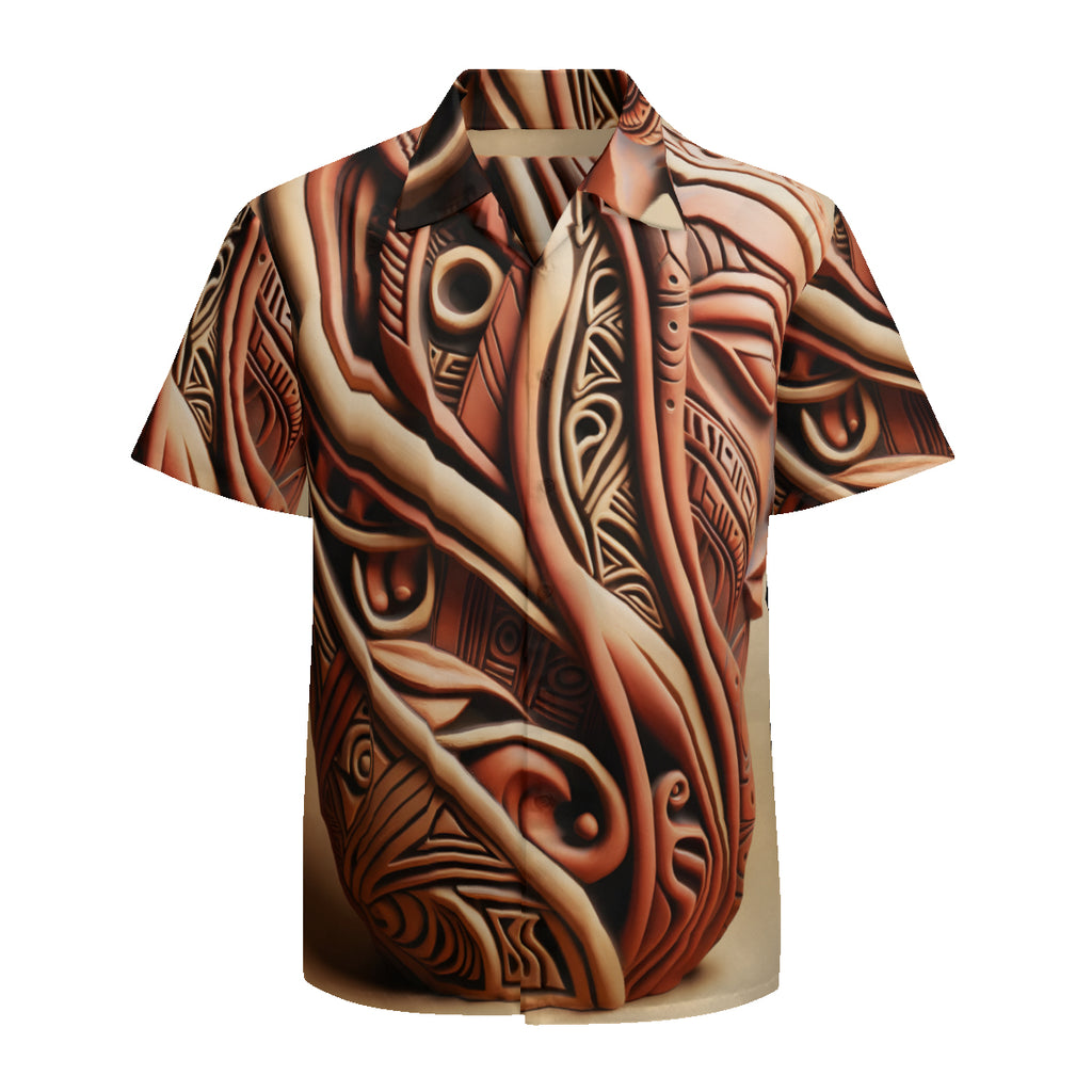 Terracota Design Short Sleeves Men's Shirt